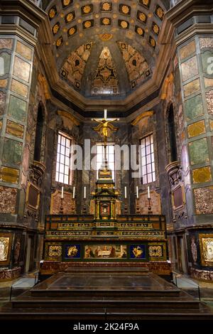 Florence, Italie - vers juillet 2021.Chapelles Medici intérieur - Cappelle Medicee.Art de la Renaissance de Michel-Ange Banque D'Images