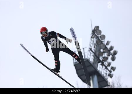 Manuel Fettner (Österreich / AUT) BEI der Qualification zum FIS-Weltcup 2022 Skifliegen Oberstdorf Banque D'Images