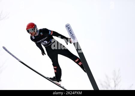 Manuel Fettner (Österreich / AUT) BEI der Qualification zum FIS-Weltcup 2022 Skifliegen Oberstdorf Banque D'Images