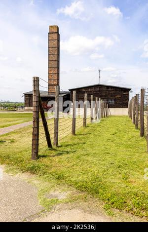 Majdanek; Lublin; Pologne - 25 mai 2022: Camp de concentration et d'extermination de Majdanek (Konzentrationslager Lublin), vue du crématorium. C'était un Naz Banque D'Images