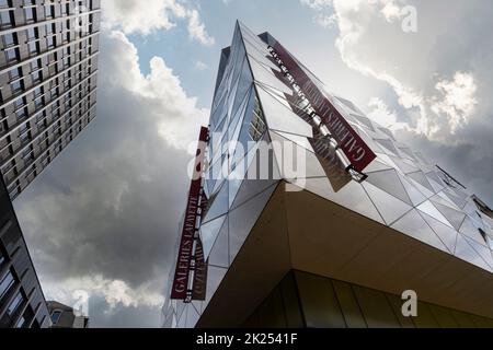 Luxembourg, mai 2022. Vue extérieure de la boutique de la marque Lafayette Galeries dans le centre-ville Banque D'Images