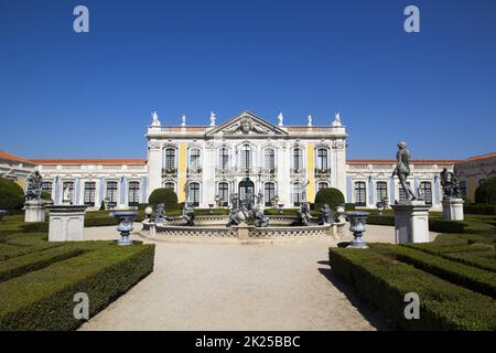 Royal palace of Queluz in Lisbon Stock Photo