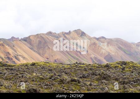 Paysage de la région de Landmannalaugar, Réserve naturelle de Fjallabak, Islande Banque D'Images