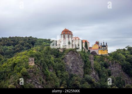 Le château de Vranov nad Dyji en République tchèque 4 Banque D'Images