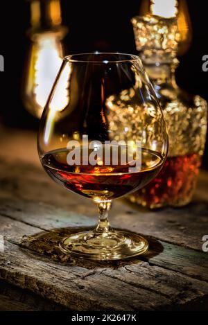 Cognac et carafe Banque D'Images