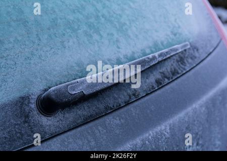 une voiture gelée Banque D'Images