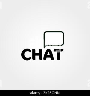 Chat communication. Conversation dialogue. Appel logo Vector. Isolées l'icône chat signe. Banque D'Images