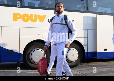 Almere, pays-Bas., 22 septembre 2022, Suriname gardien de but Ishan Kort lors du match international amical entre le Suriname et le Nicaragua au stade Yanmar sur 22 septembre 2022 à Almere, pays-Bas. ANP | hauteur néerlandaise | Gerrit van Keulen Banque D'Images