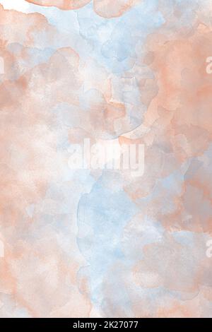 Fond aquarelle dans les tons jaune, rouge, orange et rose Banque D'Images