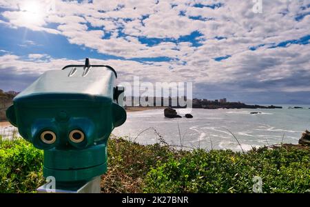 Biarritz et ses célèbres plages de sable Banque D'Images