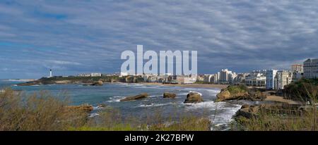 Biarritz et ses célèbres plages de sable Banque D'Images