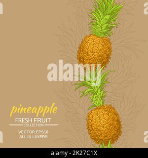 fond vectoriel ananas Banque D'Images