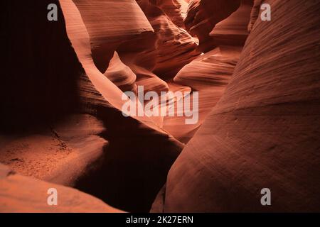 La série abstraite de nez créée par les modèles du canyon d'Antelope Banque D'Images
