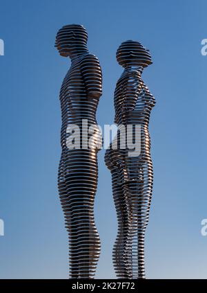 Statue d'Ali et de Nino Banque D'Images