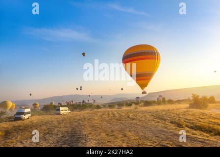 Des ballons d'air votent Banque D'Images