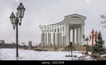 Colonnade du palais de Vorontsov à Odessa, Ukraine Banque D'Images