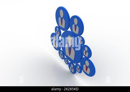 Concept des médias sociaux Banque D'Images