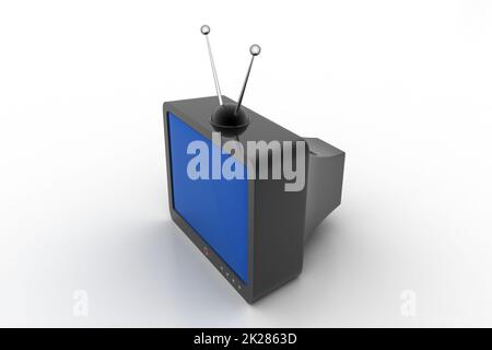 Télévision à l'ancienne Banque D'Images