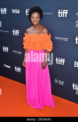 09 septembre 2022 - Toronto (Ontario), Canada - Viola Davis. 2022 Festival international du film de Toronto - première ''The Woman King'' au Roy Thomson Hall. (Image de crédit : © Brent Perniac/AdMedia via ZUMA Press Wire) Banque D'Images