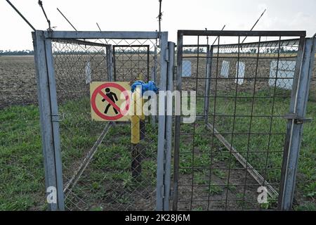 Le loquet situé sur le pipeline de gaz métro Banque D'Images