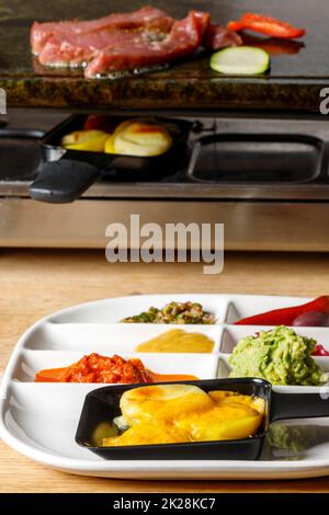 La raclette Banque D'Images