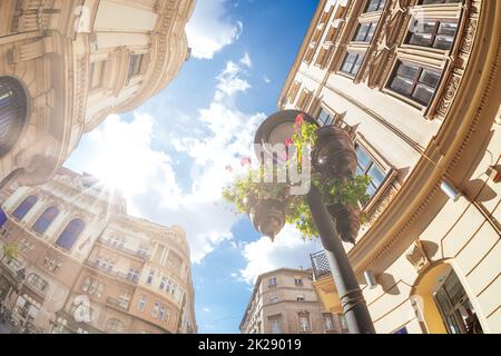 Rue Prince Michael (Kneza Mihaila ou Knez Mihailova). Célèbre rue piétonne de Belgrade, Serbie Banque D'Images