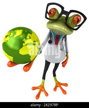 Médecin - Grenouille 3D Illustration Banque D'Images