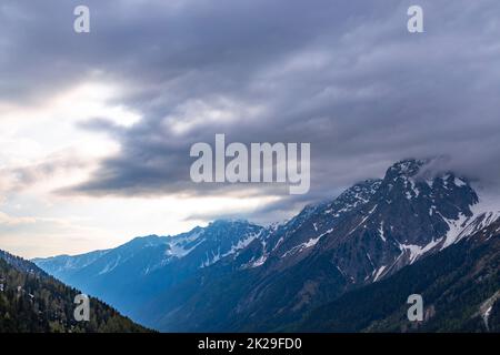 Paysage près de Staller, selle Haut Tauern, le Tyrol, Autriche Banque D'Images