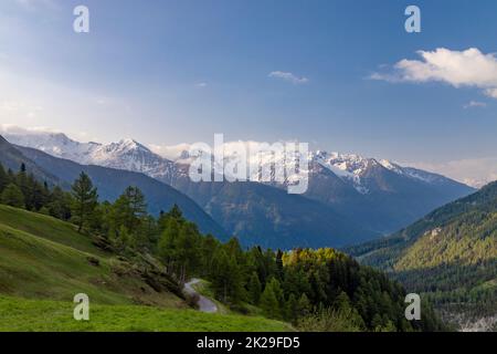 Matin paysage en Haut Tauern, le Tyrol, Autriche Banque D'Images