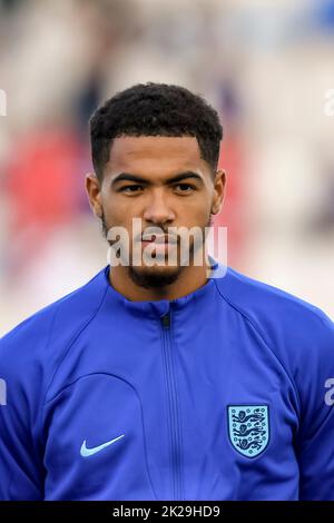 Levi Colwill (Angleterre U21) lors de l'UEFA 'moins de 21 ans Géorgie-Roumanie 2023 qualifications match entre l'Italie U21 0-2 Angleterre U21 au stade Adriatico sur 22 septembre 2022 à Pescara, Italie. Credit: Maurizio Borsari/AFLO/Alay Live News Banque D'Images