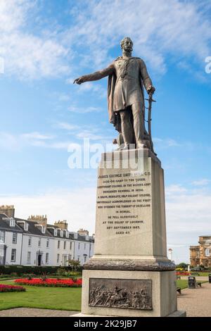 Memorial statue of James George Smith Neill in Ayr, Ayshire, Scotland, UK Stock Photo