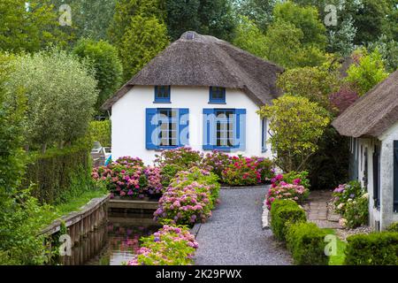 GIETHOORN, PAYS-BAS Banque D'Images