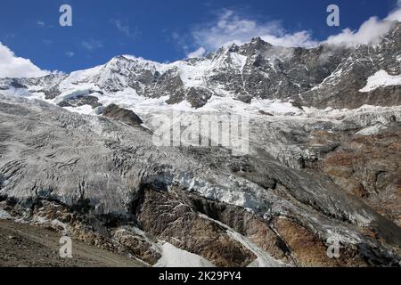 Groupe Mischabel avec Fee Glacier. Canton du Valais. Suisse Banque D'Images