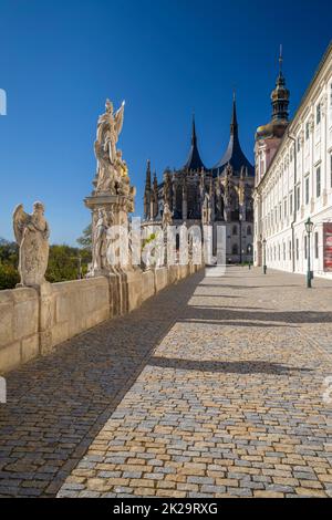 Eglise Sainte-Barbara à Kutna Hora, site de l'UNESCO, République tchèque Banque D'Images