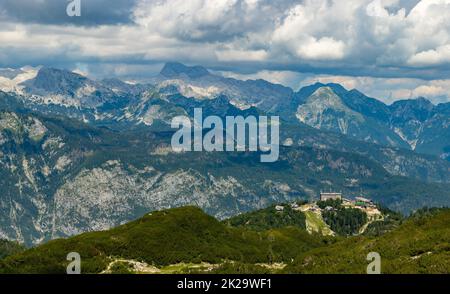 Vogel Resort et Triglav Banque D'Images