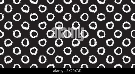 Motif à pois sans couture avec cercles peints à la main Banque D'Images