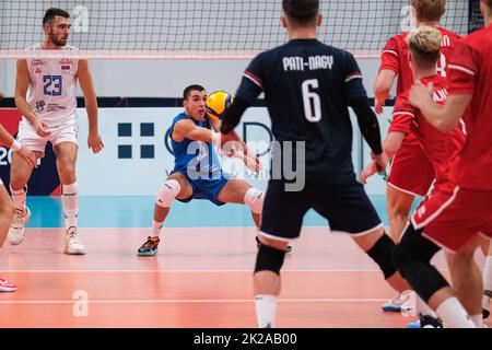 Montesilvano, Pescara, Italie. 22nd septembre 2022. En action pendant le Championnat d'Europe de Volleyball CEV U20 2022 à Montesilvano (Credit image: © Elena Vizoca/Pacific Press via ZUMA Press Wire) Banque D'Images