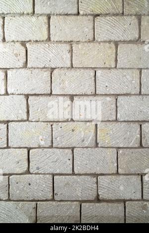 mur construit de blocs de pierre de tuf Banque D'Images