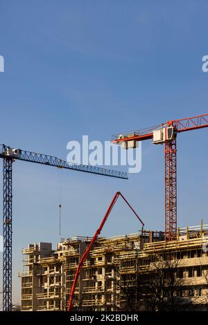 construction de nouveaux appartements résidentiels Banque D'Images