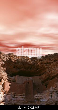 Château de Montezuma en Arizona Banque D'Images