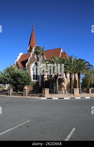 Église chrétienne (Christuskirche) à Windhoek. Namibie Banque D'Images