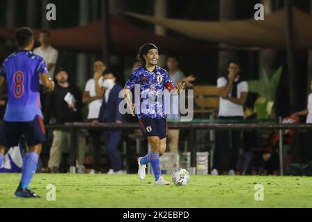 San Pedro Alcantara, Espagne. 22nd septembre 2022. Seiya Baba (JPN) football : moins de 21 ans rencontre internationale amicale entre U21 Japon 1-2 U21 Suisse au Marbella football Center à San Pedro Alcantara, Espagne . Crédit: Mutsu Kawamori/AFLO/Alay Live News Banque D'Images