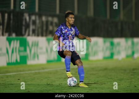 San Pedro Alcantara, Espagne. 22nd septembre 2022. Taiga Hata (JPN) football : moins de 21 ans rencontre internationale amicale entre U21 Japon 1-2 U21 Suisse au Marbella football Center à San Pedro Alcantara, Espagne . Crédit: Mutsu Kawamori/AFLO/Alay Live News Banque D'Images
