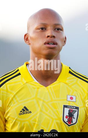 San Pedro Alcantara, Espagne. 22nd septembre 2022. Leobrian Kokubo (JPN) football : moins de 21 ans rencontre internationale amicale entre U21 Japon 1-2 U21 Suisse au Marbella football Centre à San Pedro Alcantara, Espagne . Crédit: Mutsu Kawamori/AFLO/Alay Live News Banque D'Images