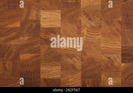 Bloc de broyage de grain à l'extrémité de la buteuse en bois Banque D'Images