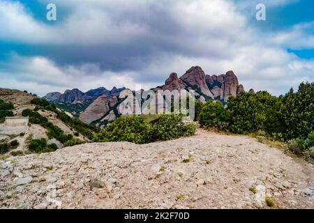 Montcerats étrange rock (Espagne Barcelone) Banque D'Images