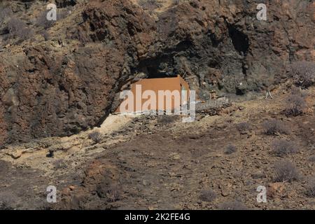 Barranco de Fataga sur l'île des Canaries Banque D'Images