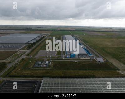 Middenmeer, 29th août 2022, pays-Bas. Google Datacenter sur Agriport A7. Facilite les services cloud améliore la capacité Internet en Europe Banque D'Images