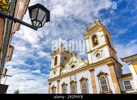 Église historique de notre-Dame du Rosaire à Salvador Banque D'Images