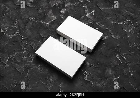 Des piles de cartes d'affaires Banque D'Images